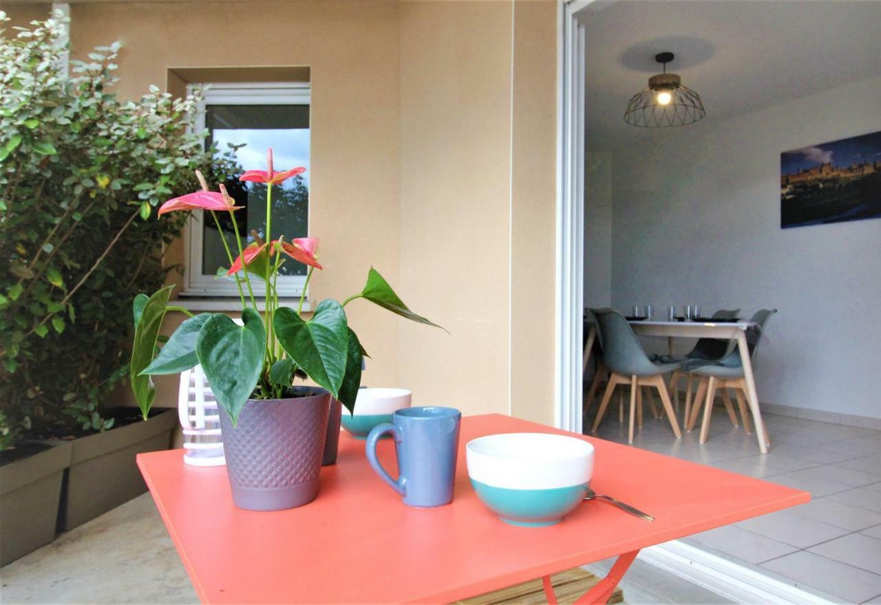 Tout Confort ! Calme, Climatisation, Parking Gratuit, Grande Terrasse, Ascenseur, Wifi Carcassonne Ngoại thất bức ảnh